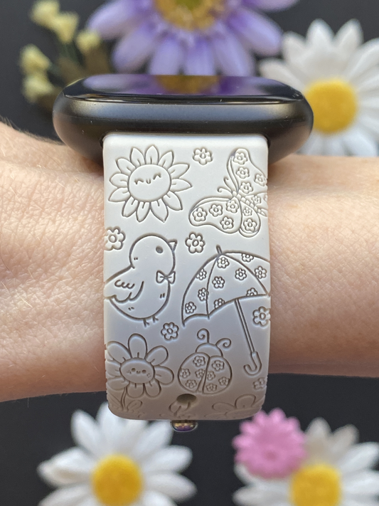 Happy Spring Day Fitbit Versa 3/Versa 4/Sense/Sense 2 Watch Band