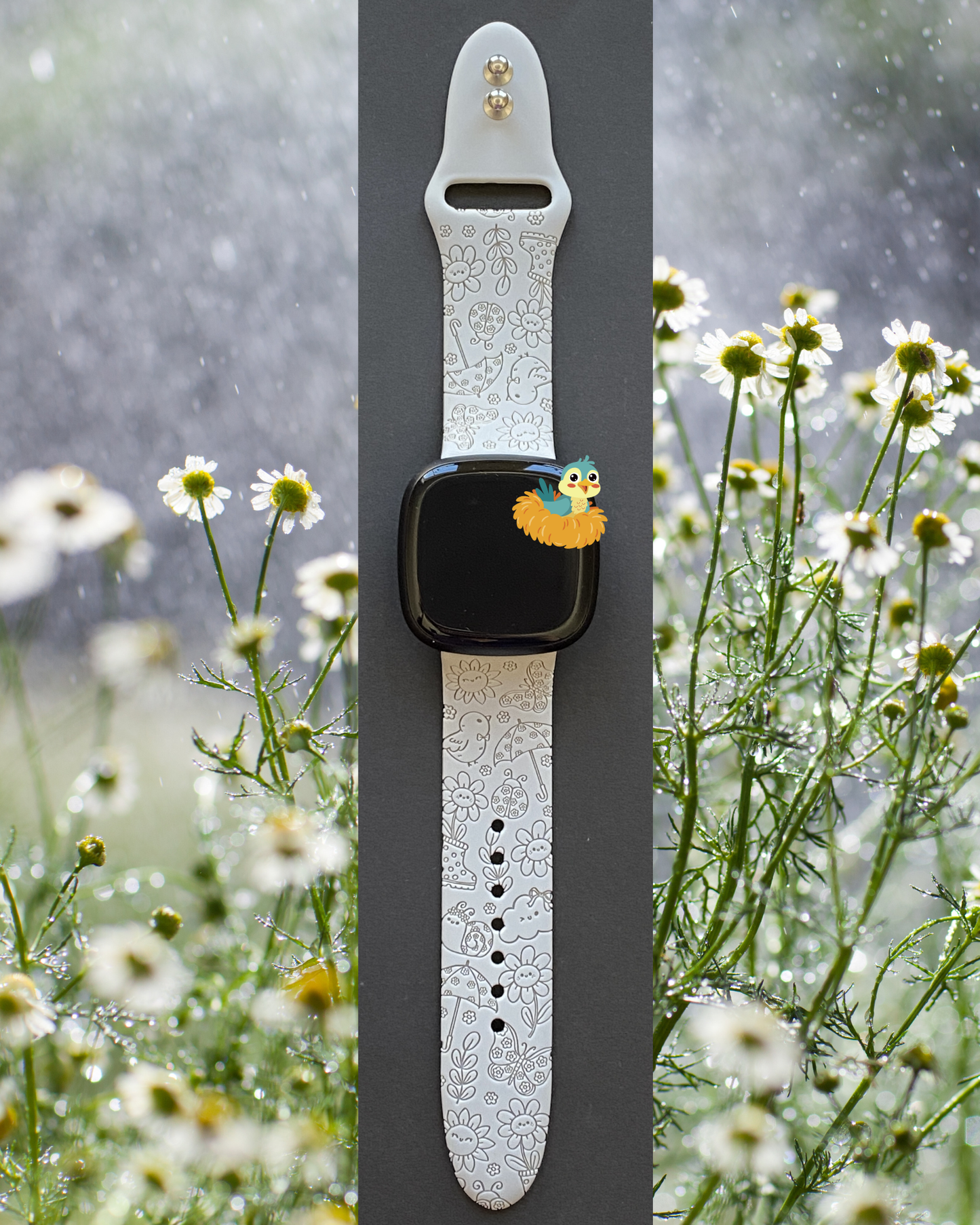 Happy Spring Day Fitbit Versa 3/Versa 4/Sense/Sense 2 Watch Band
