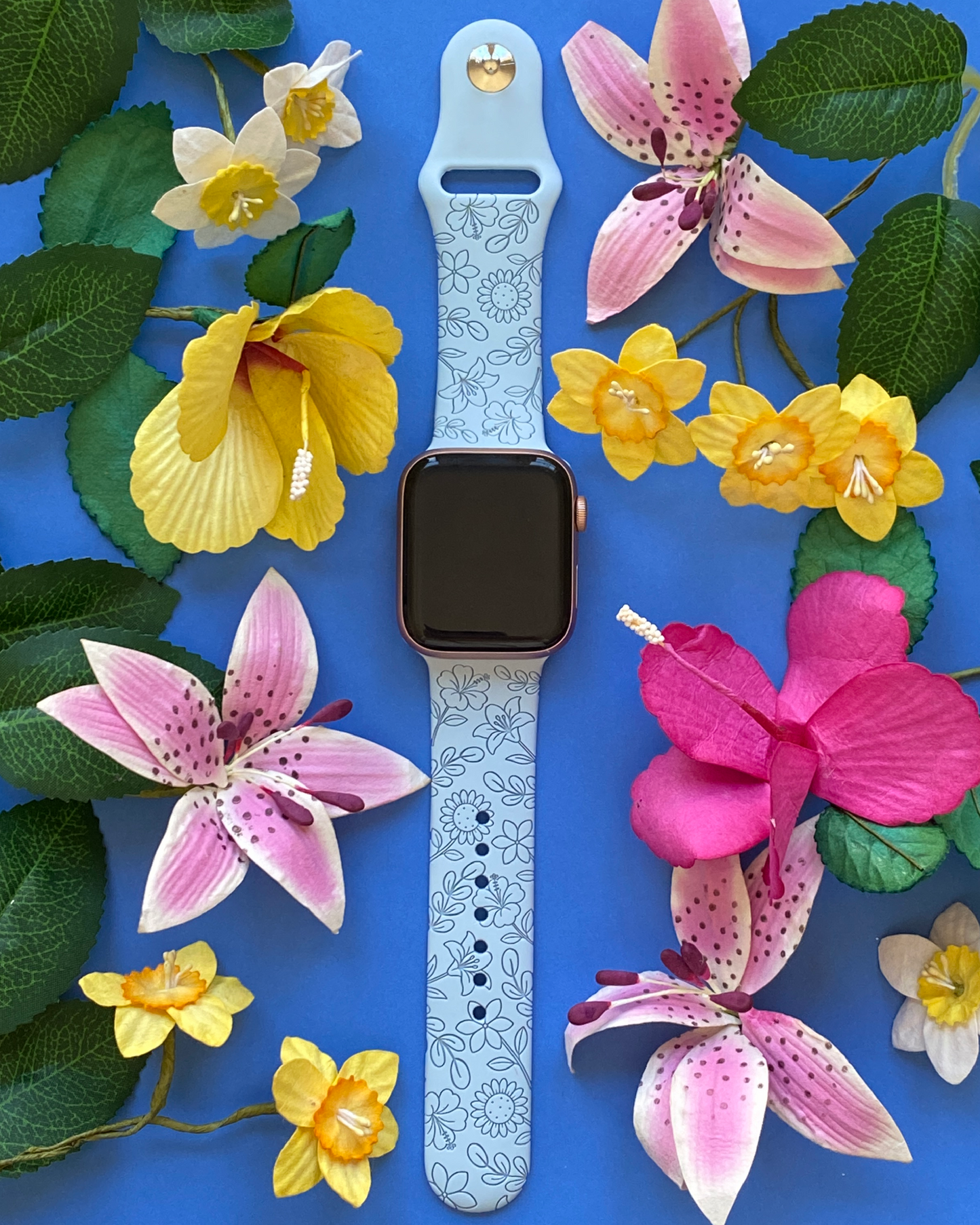 Spring Blossoms Watch Band For Apple Watch