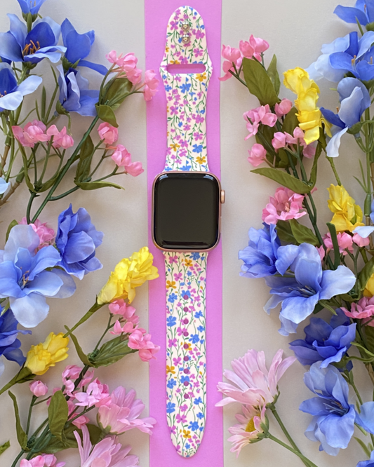 Wildflower Field Watch Band For Apple Watch