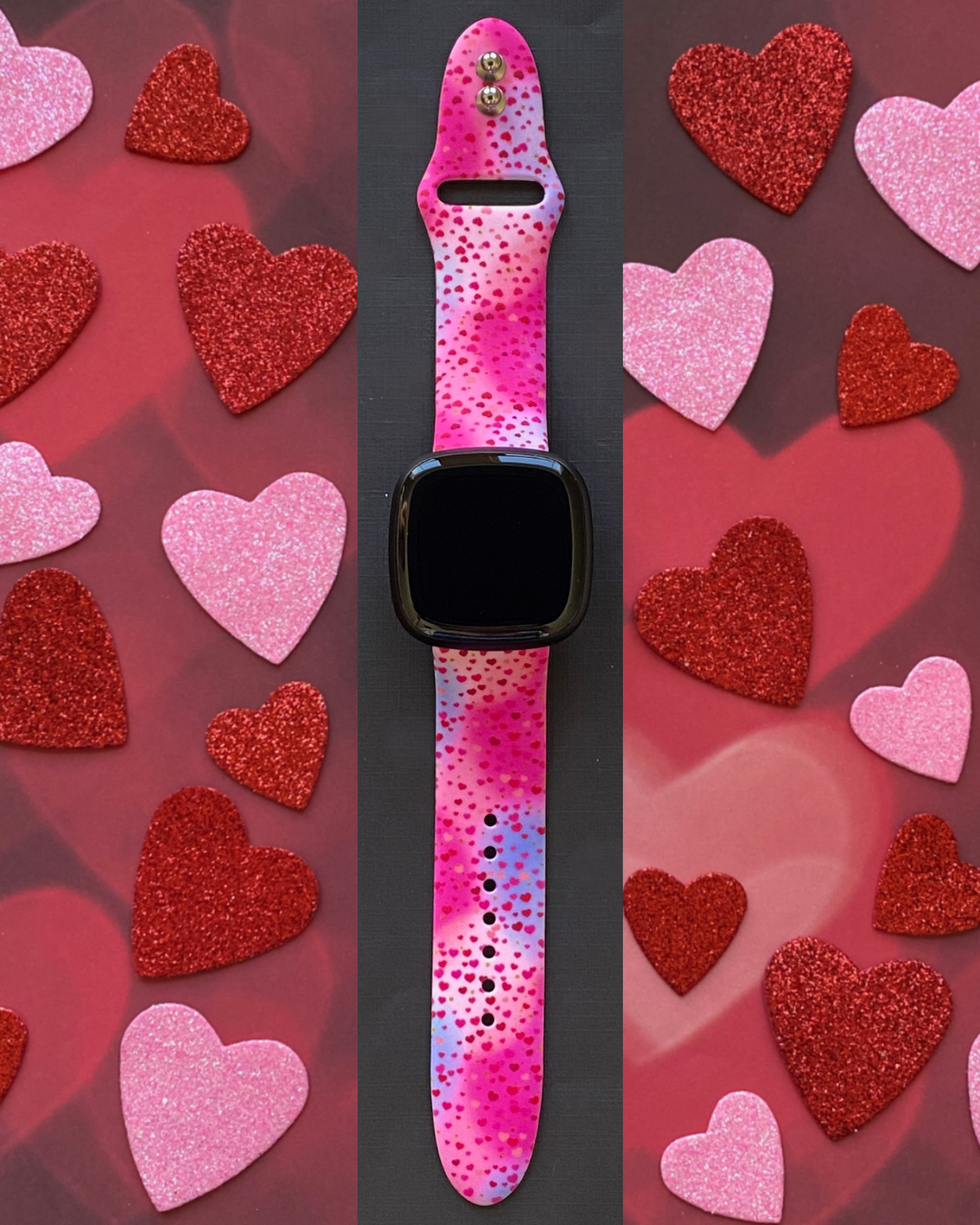 Sprinkle of Hearts Fitbit Versa 3/Versa 4/Sense/Sense 2 Watch Band