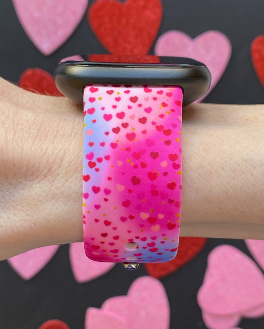 Sprinkle of Hearts Fitbit Versa 3/Versa 4/Sense/Sense 2 Watch Band