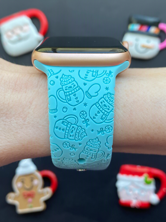 Fluffy Hot Cocoa Watch Band For Apple Watch