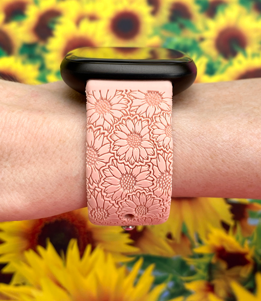 Sunflower Floral Fitbit Versa 3/Versa 4/Sense/Sense 2 Watch Band