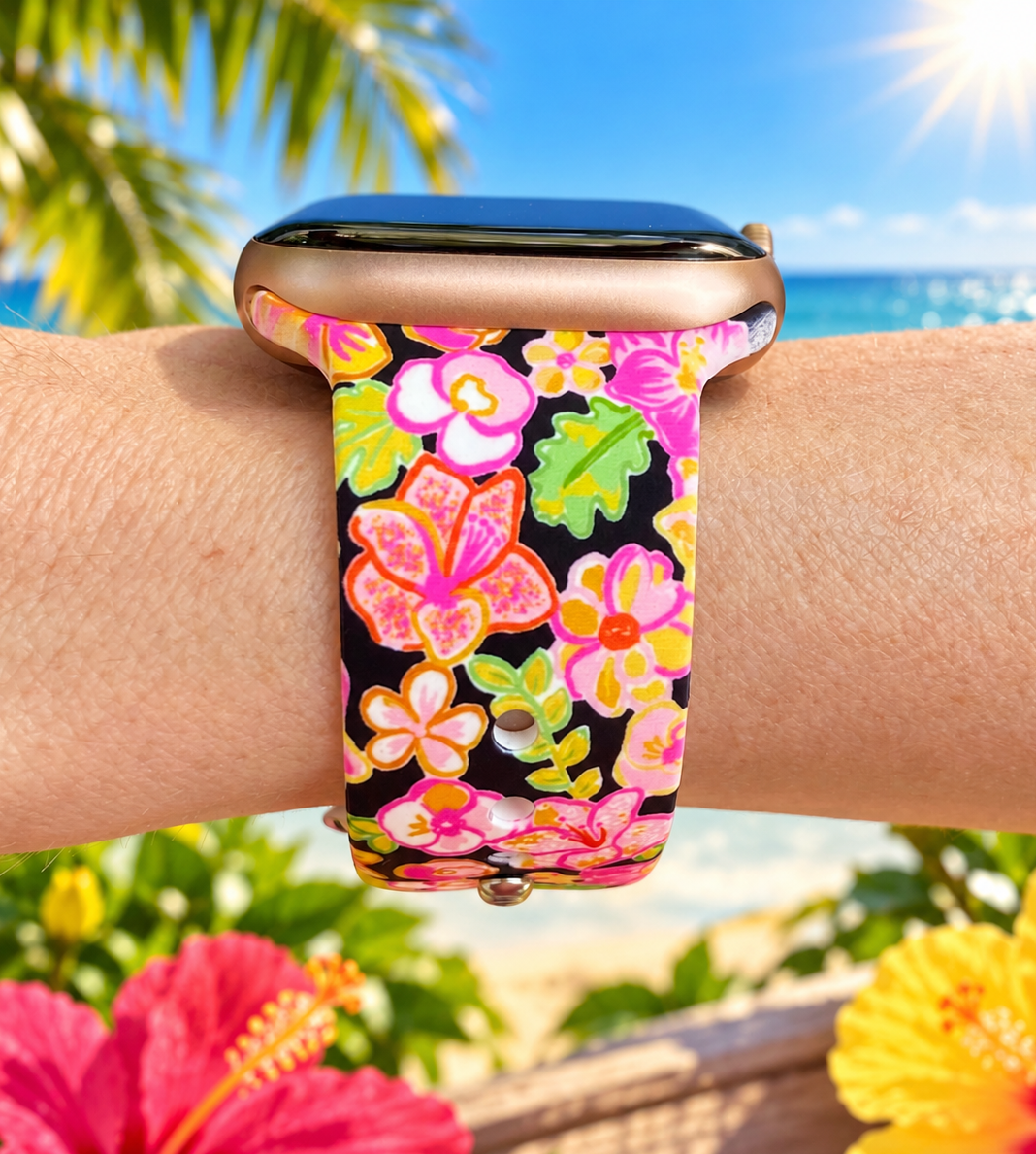 Sunshine Floral Watch Band For Apple Watch