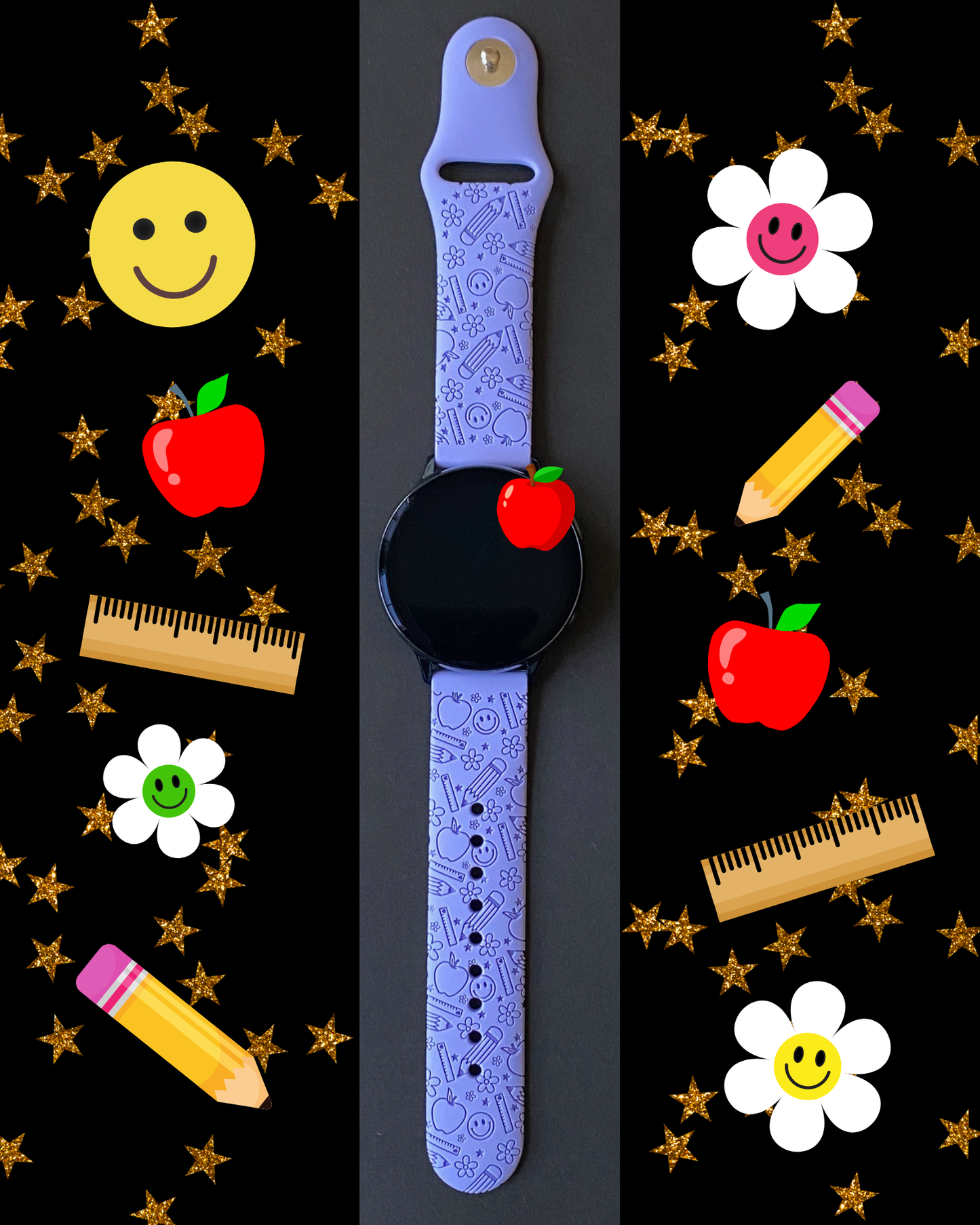 Smiley Teacher 20mm Samsung Galaxy Watch Band