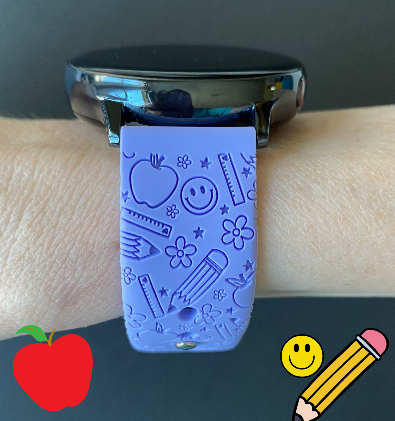 Smiley Teacher 20mm Samsung Galaxy Watch Band