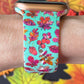 Teal Fall Leaves Watch Band For Apple Watch
