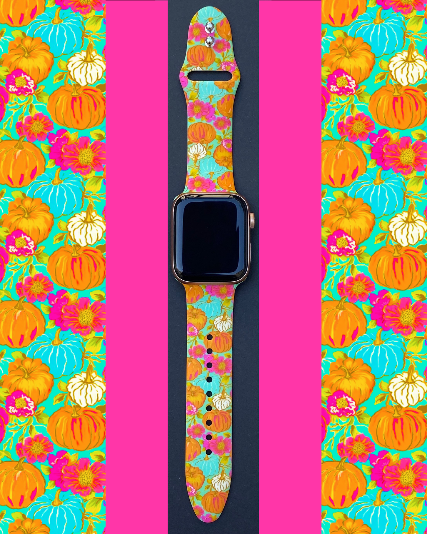 Pumpkin Floral Apple Watch Band