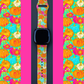 Pumpkins Floral Fitbit Versa 1/2 Watch Band