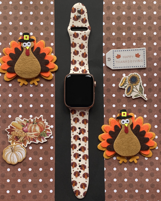 Happy Turkeys Thanksgiving Watch Band For Apple Watch