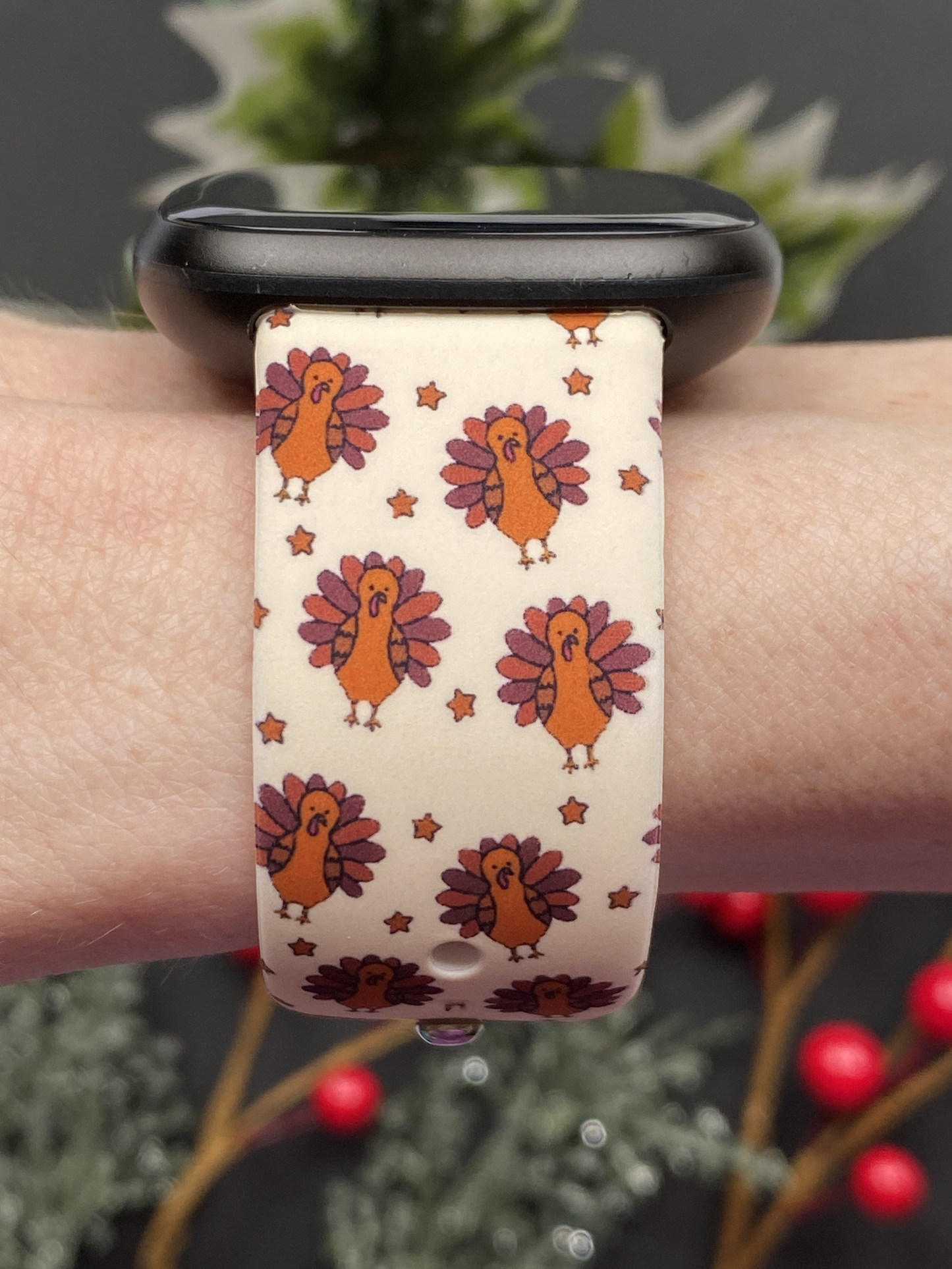 Thanksgiving Turkeys Fitbit Versa 3/Versa 4/Sense/Sense 2 Watch Band