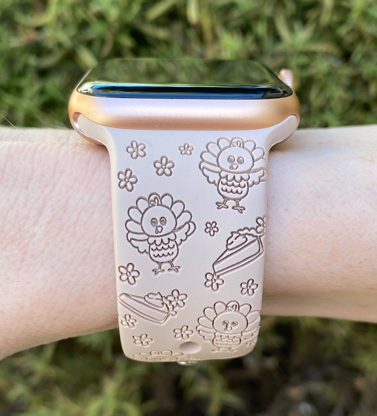 Thanksgiving Turkey Floral Apple Watch Band