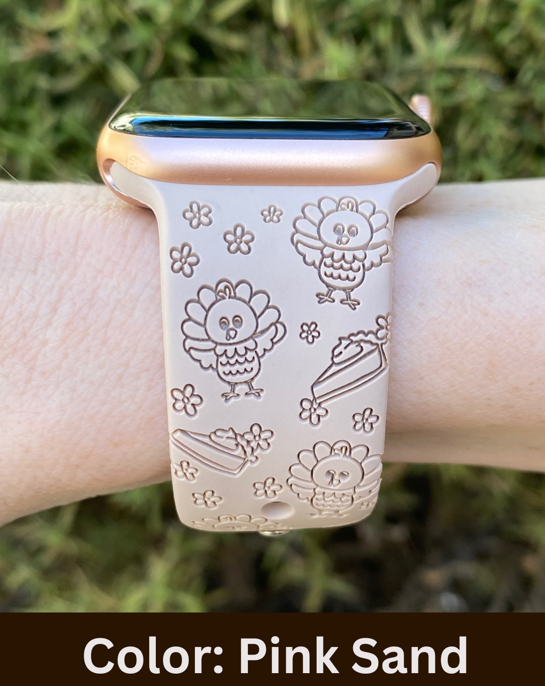 Thanksgiving Turkey Floral Apple Watch Band