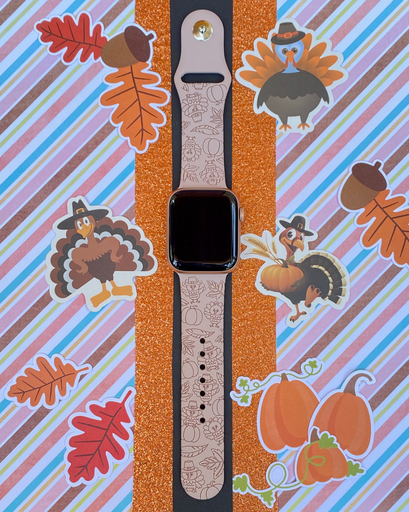 Cute Thanksgiving Apple Watch Band