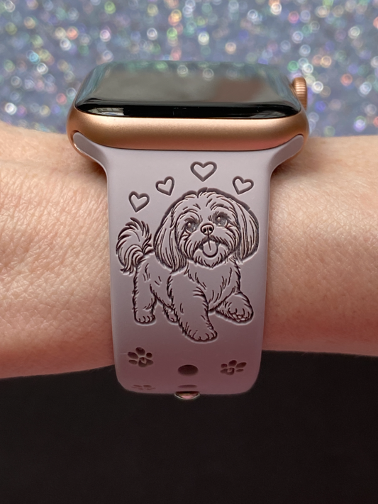 Joyful Shih Tzu Dog Watch Band For Apple Watch