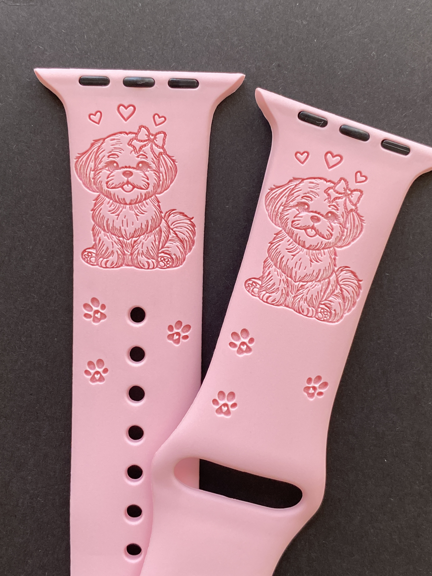 Shih Tzu with Bow Dog Watch Band For Apple Watch