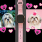Shih Tzu with Bow Dog Watch Band For Apple Watch