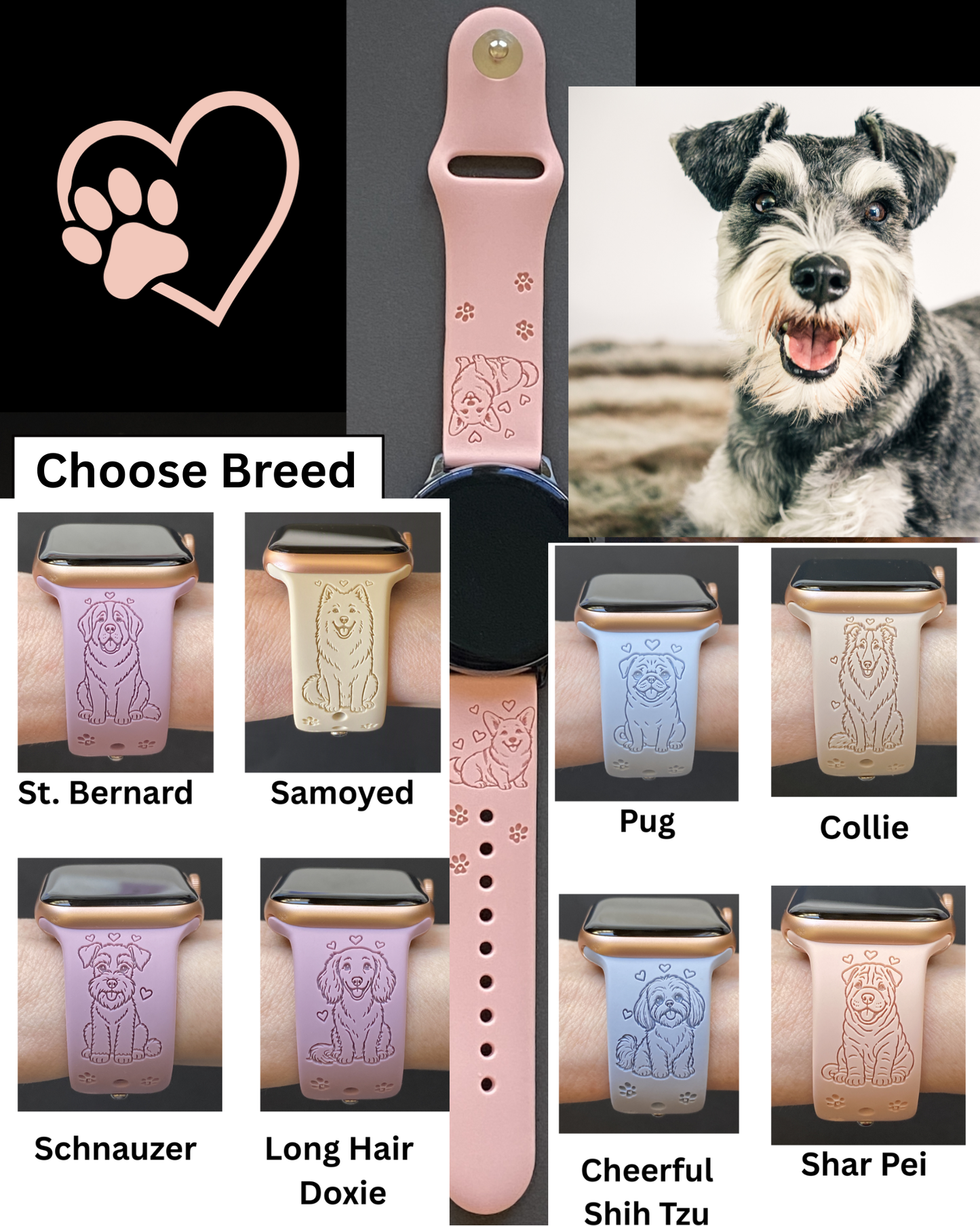 Dog Breed (#8) 20mm Samsung Galaxy Watch Band