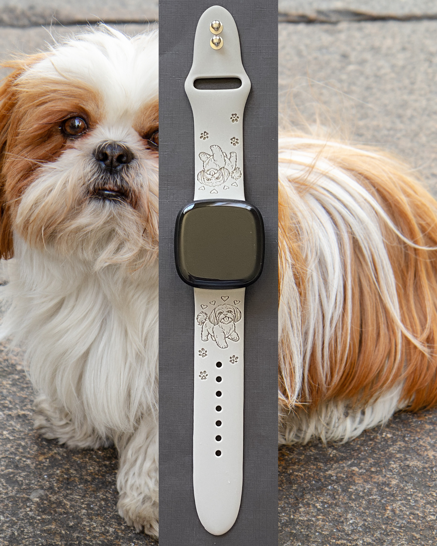Joyful Shih Tzu Fitbit Versa 3/Versa 4/Sense/Sense 2 Watch Band