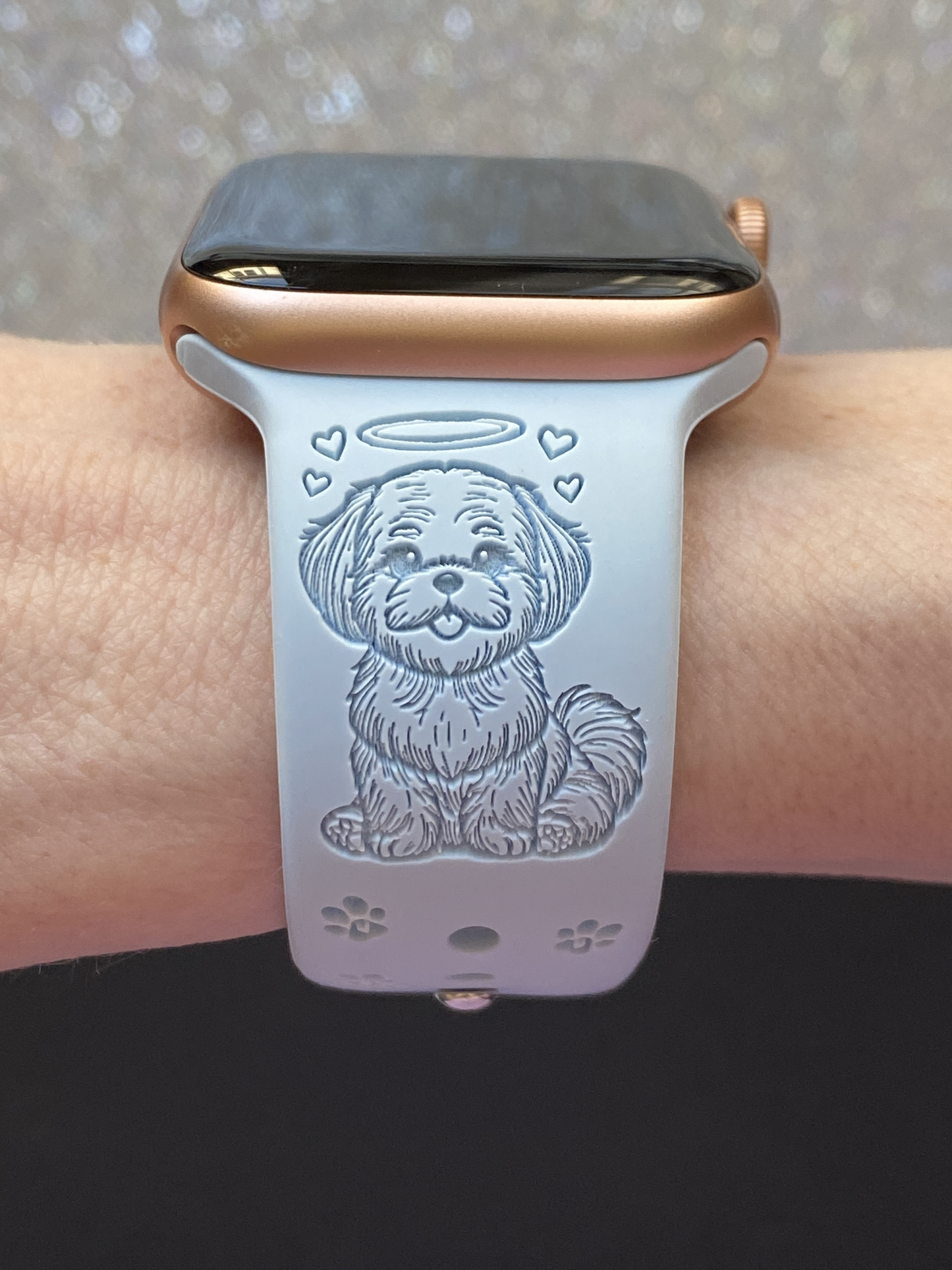 Shih Tzu Rainbow Bridge Dog Watch Band For Apple Watch