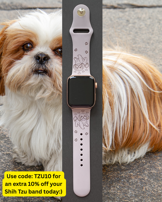 Joyful Shih Tzu Dog Watch Band For Apple Watch