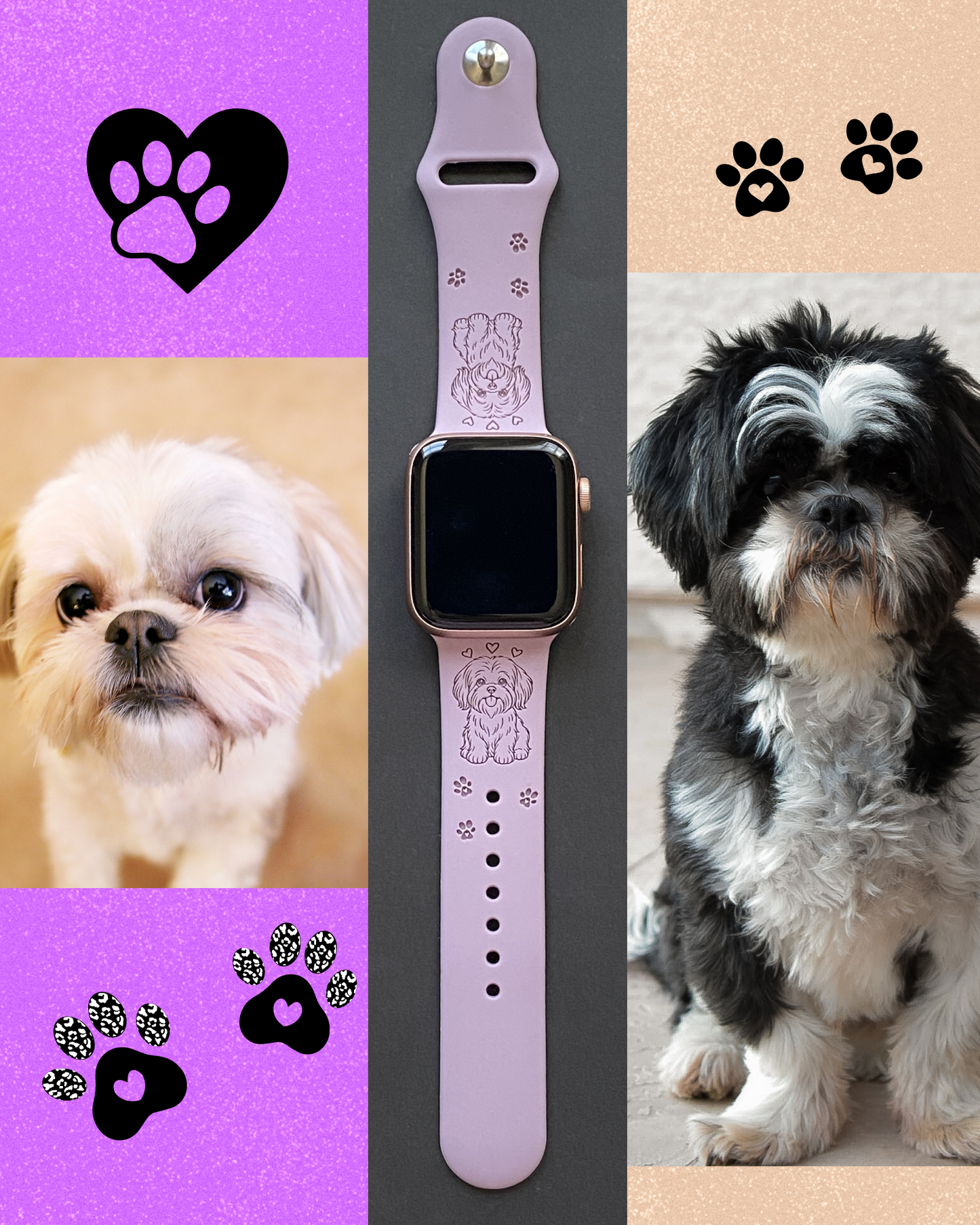 My Best Friend Shih Tzu Dog Watch Band For Apple Watch