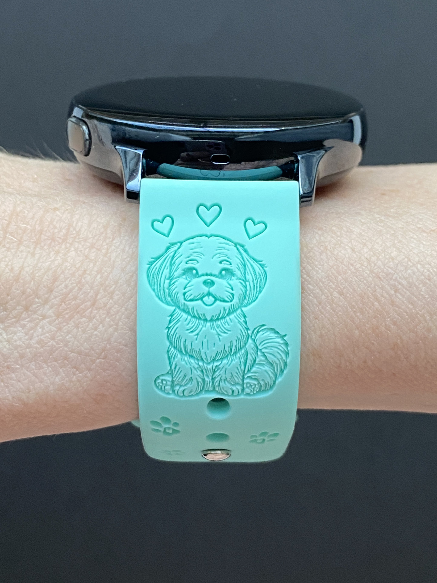 Happy Shih Tzu Dog 20mm Samsung Galaxy Watch Band