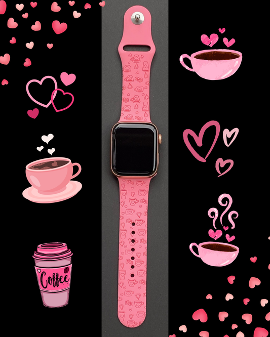 Coffee Love Valentine Apple Watch Band