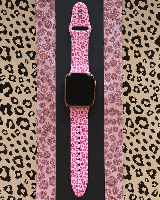 Valentine Leopard Spots Watch Band For Apple Watch