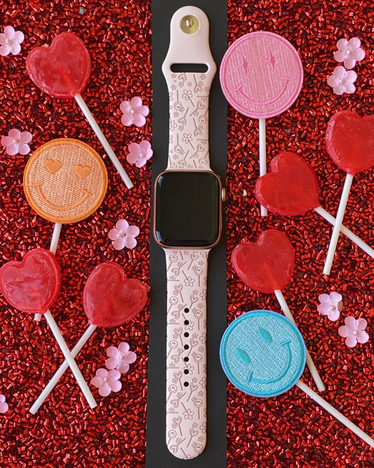 Valentine Suckers Smiley Apple Watch Band