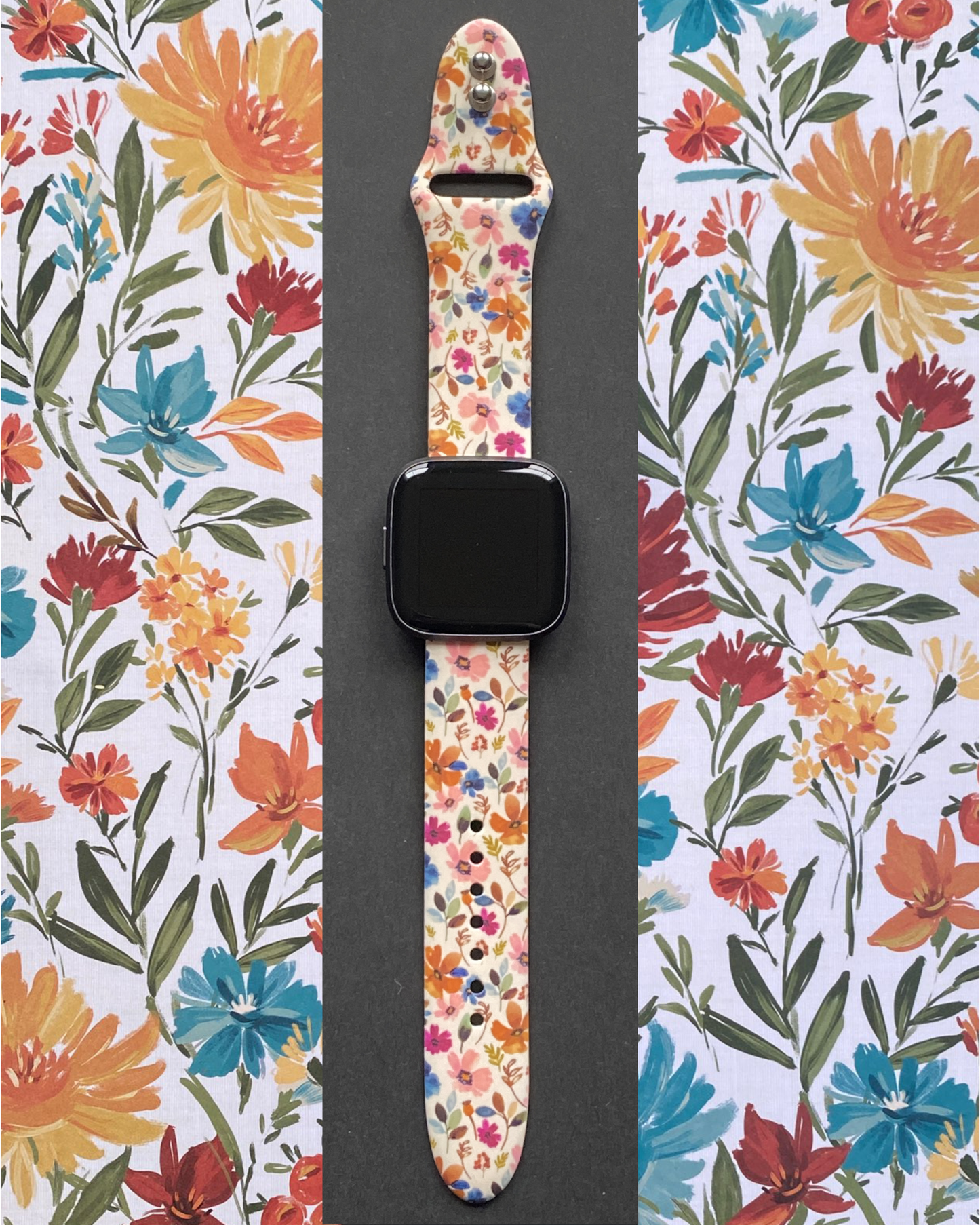 Vintage Floral Fitbit Versa 1/2 Watch Band