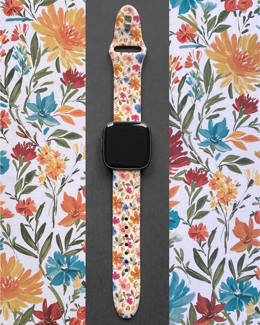 Vintage Floral Fitbit Versa 1/2 Watch Band