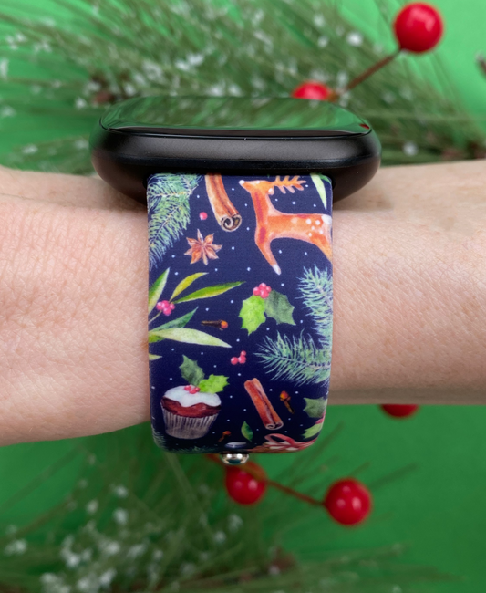 Vintage Christmas Fitbit Versa 1/2 Watch Band