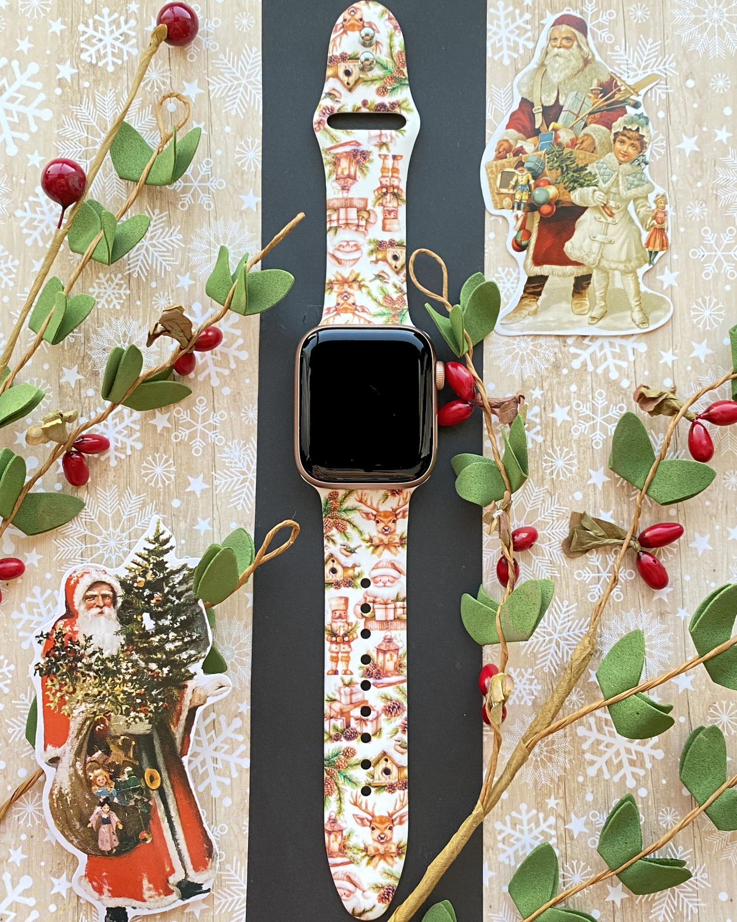 Cozy Vintage Christmas Watch Band For Apple Watch