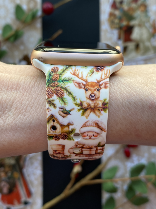 Cozy Vintage Christmas Watch Band For Apple Watch
