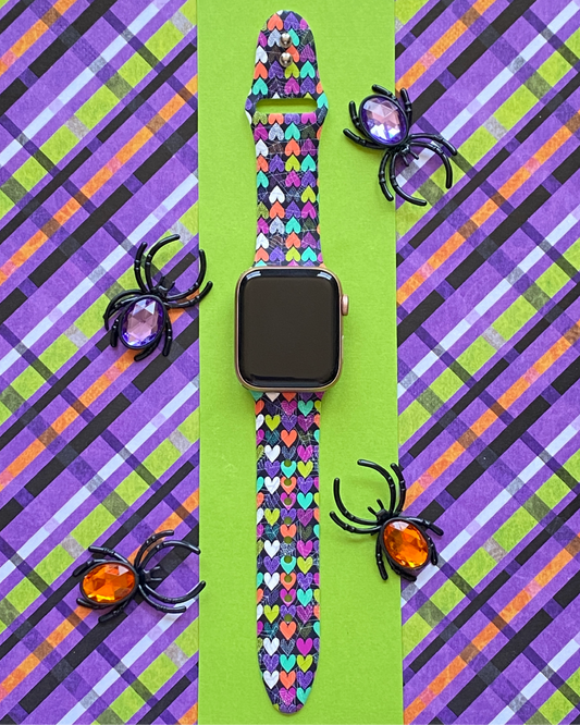 Halloween Hearts Watch Band For Apple Watch