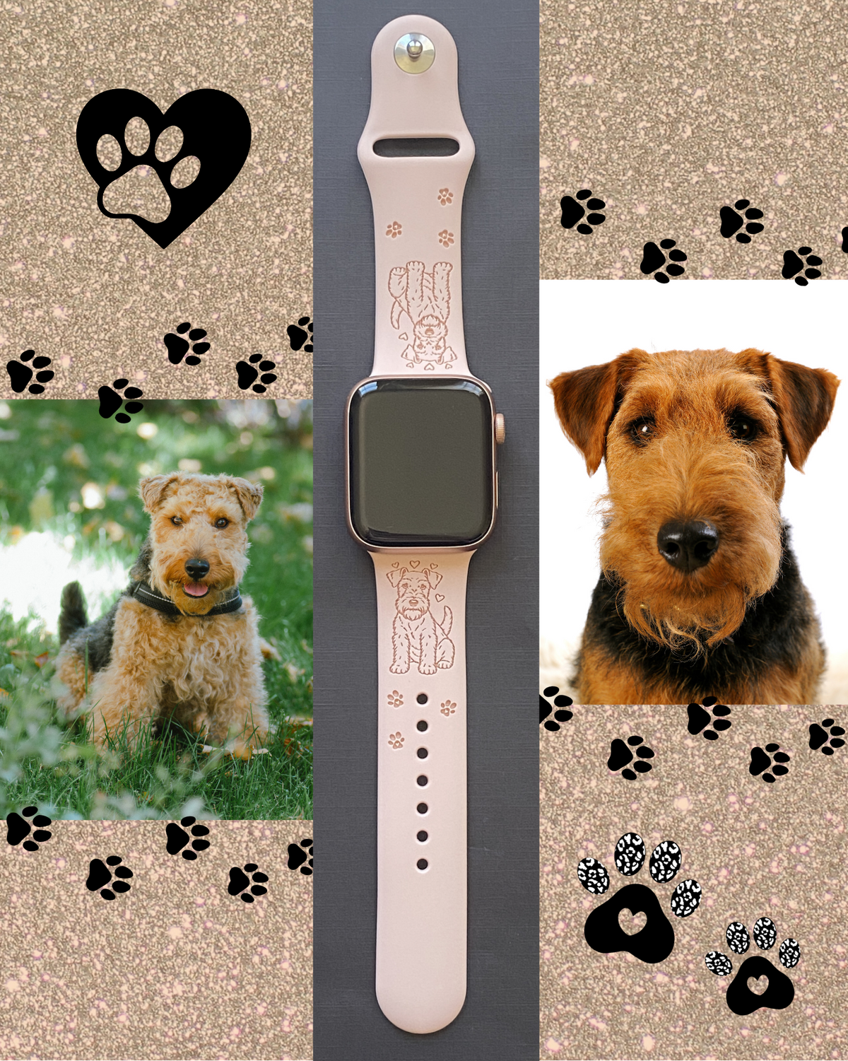 Welsh Terrier Dog Watch Band For Apple Watch