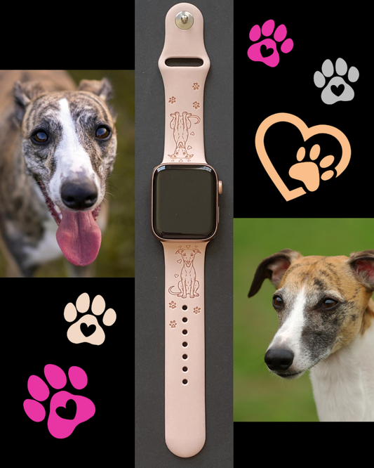Whippet Dog Watch Band For Apple Watch