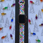 Christmas Lights White Watch Band For Apple Watch