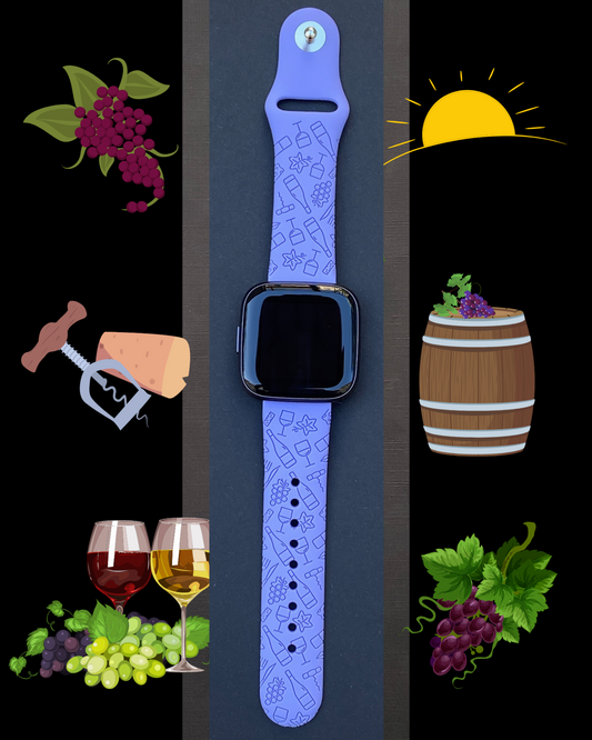 Wine Lover Fitbit Versa 1/2 Watch Band