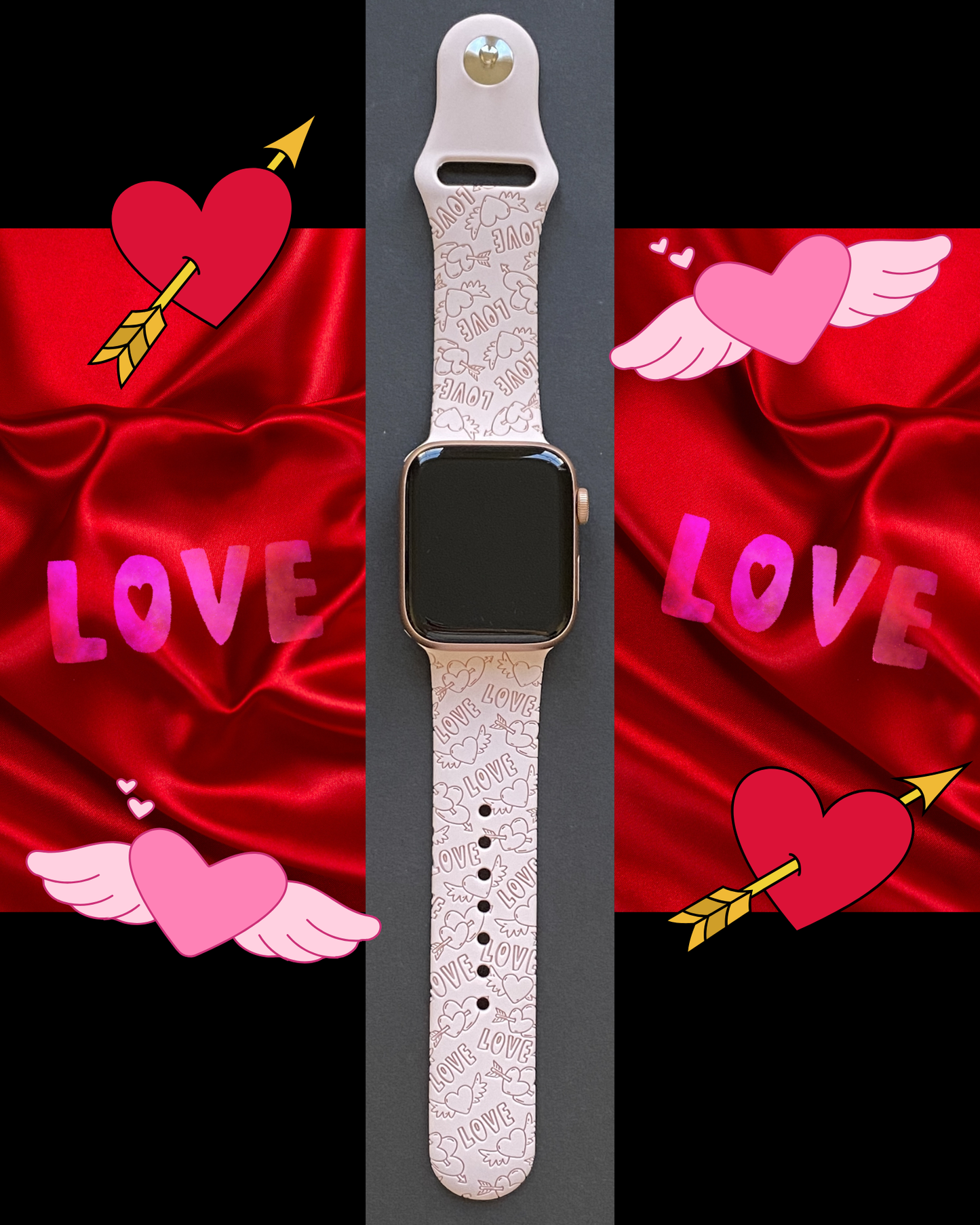 Love Hearts Watch Band For Apple Watch