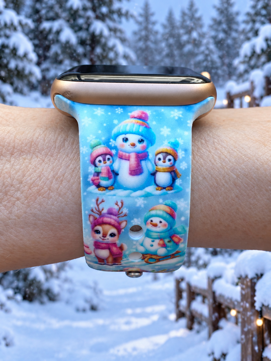 Winter Friends Watch Band For Apple Watch