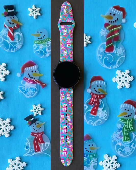 Winter Snowman Samsung Galaxy Watch Band