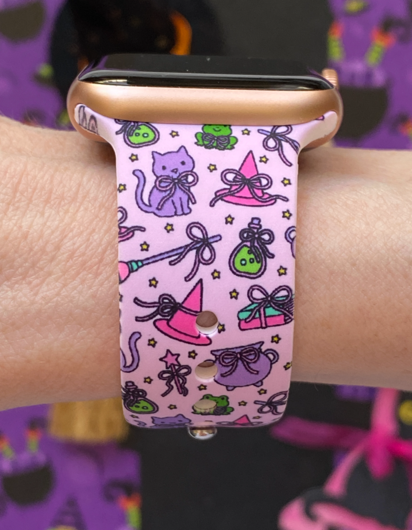 Witchy Cats Watch Band For Apple Watch