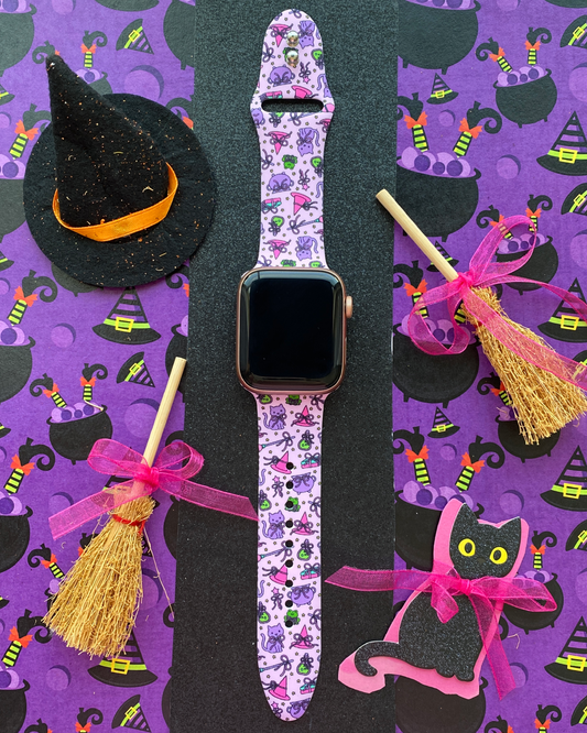 Witchy Cats Watch Band For Apple Watch