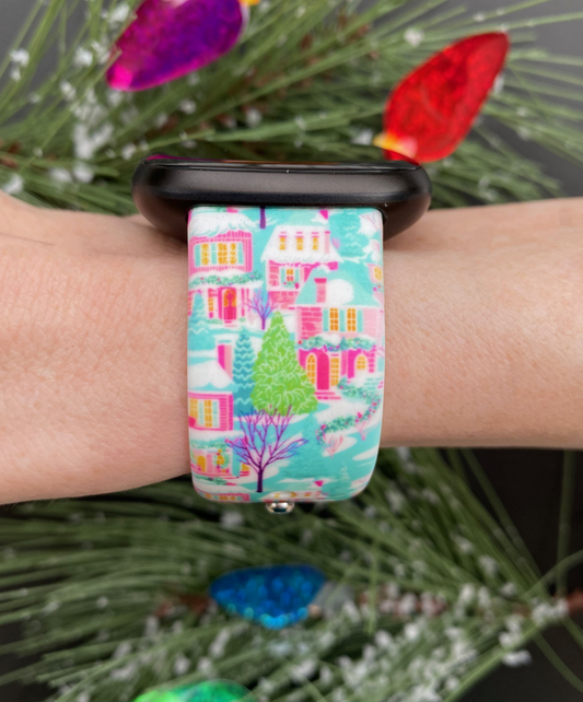 Winter Wonderland Fitbit Versa 3/Versa 4/Sense/Sense 2 Watch Band