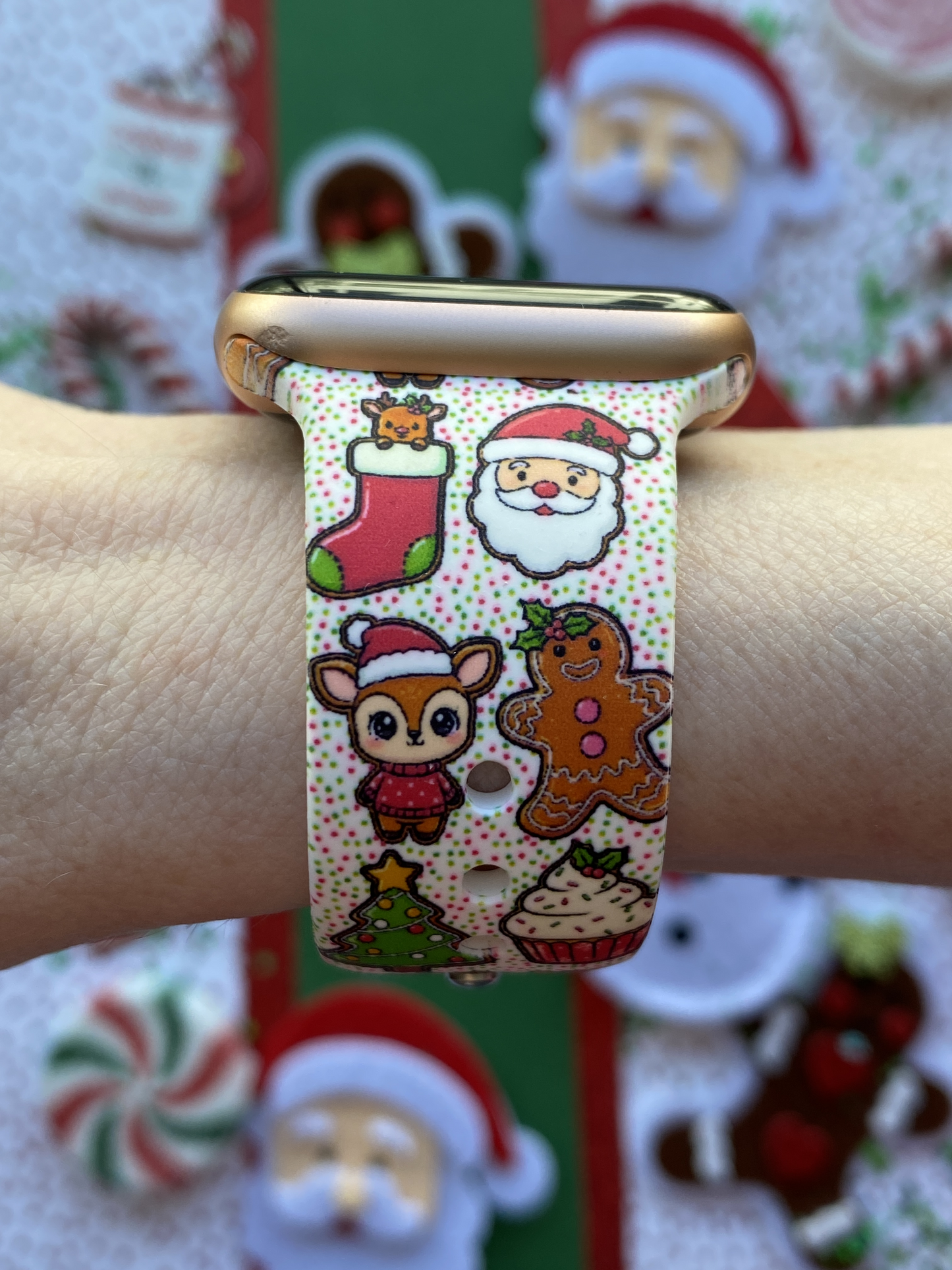 Grandma's Christmas Cookies Watch Band For Apple Watch