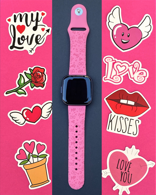 Xoxo Valentine's Fitbit Versa 1/2 Watch Band