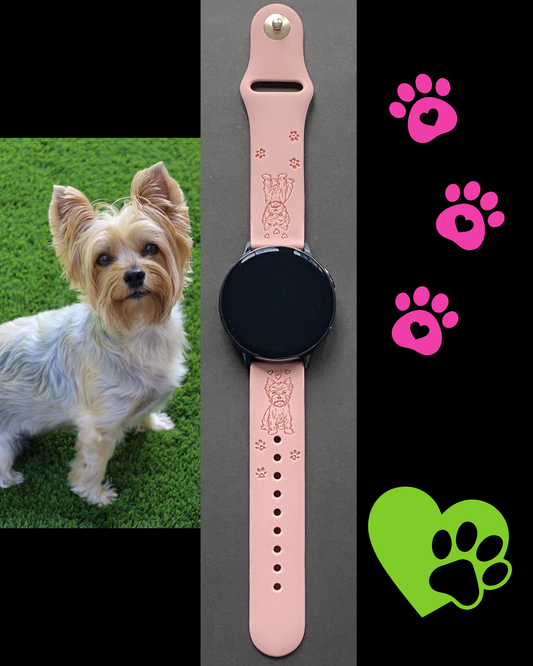 Yorkie Dog 20mm Samsung Galaxy Watch Band